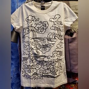 BDG Clouds Print Tee